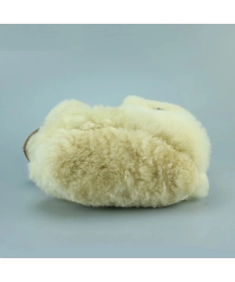 Žieminiai batukai su avikailiu kūdikiams rožinės spalvos