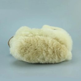 Žieminiai batukai su avikailiu kūdikiams rožinės spalvos