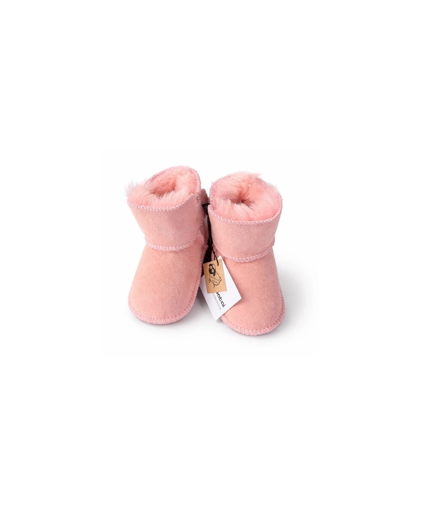 Pink Baby winter shoes with fur
