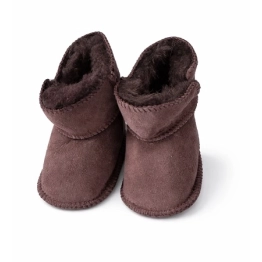 Avikailio batai kūdikiams tamsiai rudos spalvos