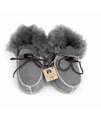 Winter boots with fur for babies | Sheepskin boots | Pirmi batai