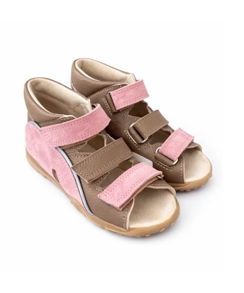 Basutės su trimis lipukais rožinės PIRMI BATAI| ortopedinė| Pirmibatai